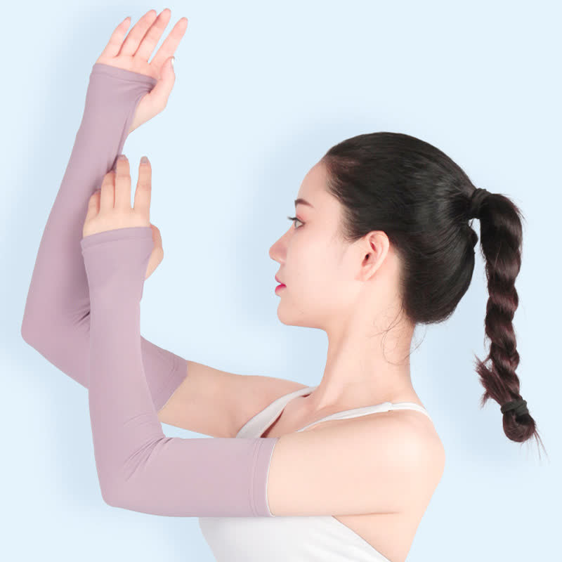 Finger Loop Sun Protection Arm Sleeves