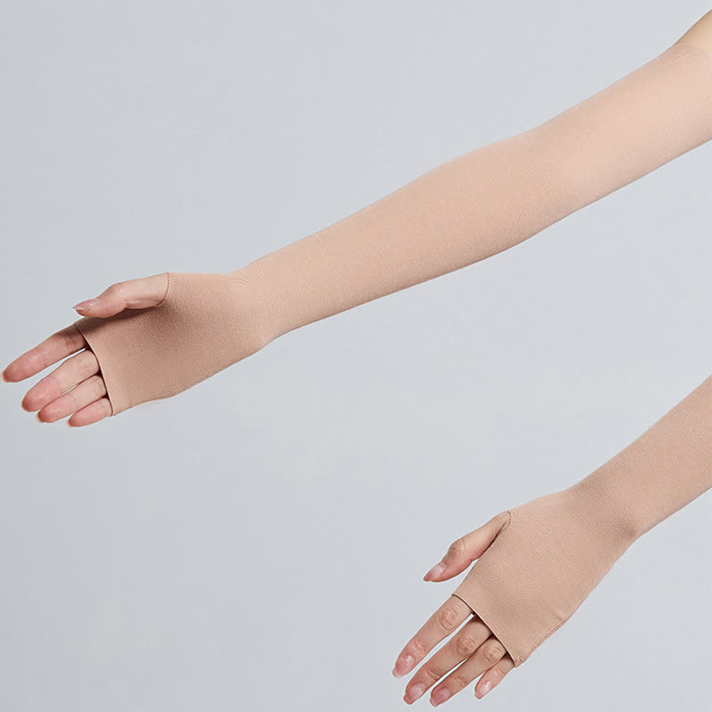 Long Modal Finger Loop Arm Sleeves(2 Pairs)