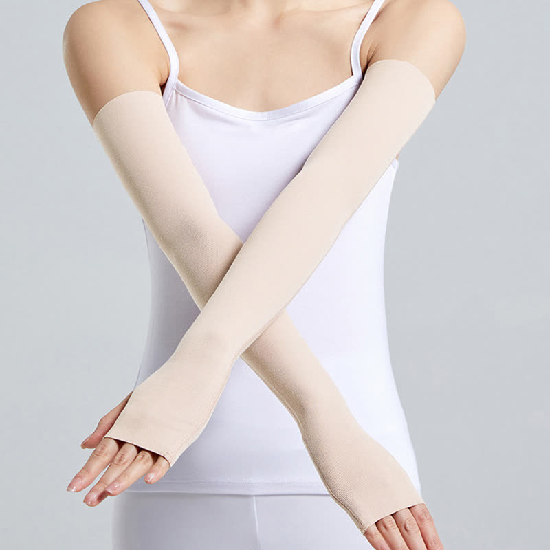 Long Modal Finger Loop Arm Sleeves(2 Pairs)