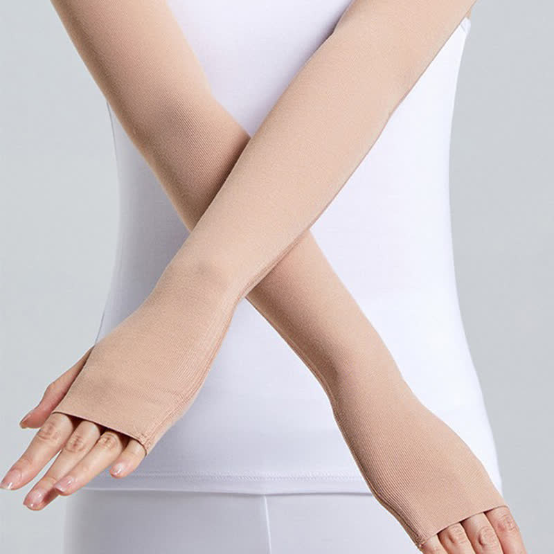 Long Modal Finger Loop Arm Sleeves(2 Pairs)