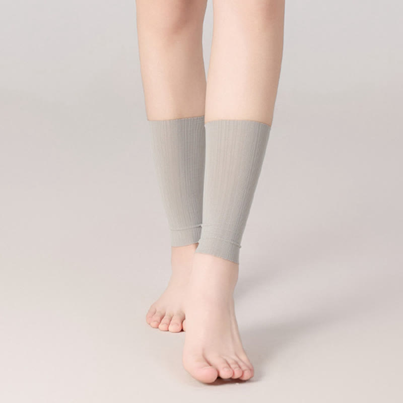 Wheat Jacquard Ice Silk Ankle Sleeves(2 Pairs)