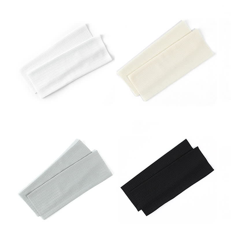 Wheat Jacquard Ice Silk Ankle Sleeves(2 Pairs)