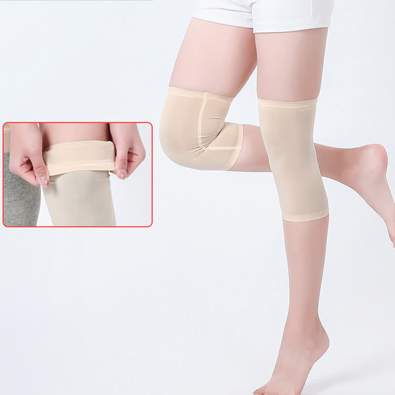 Non-slip Seamless Mulberry Silk Knee Sleeves