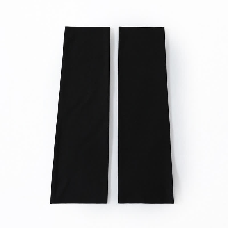 Solid Color Basic Breathable Calf Sleeves - Black - XL - image 13