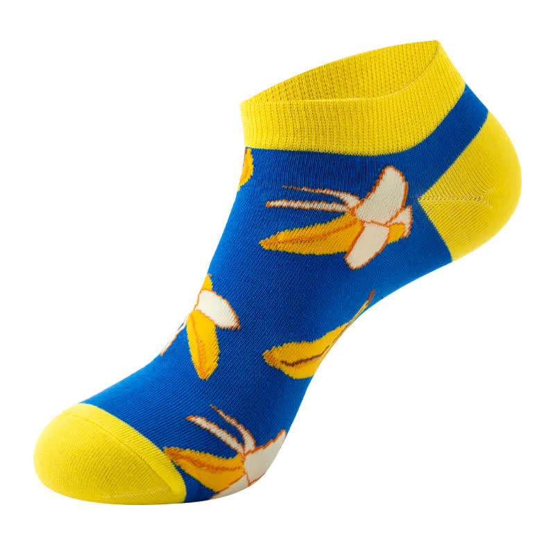 Colorful Fruit Series Ankle Socks(6 Pairs) - Blue - EU36-42(US3-8.5) - image 6