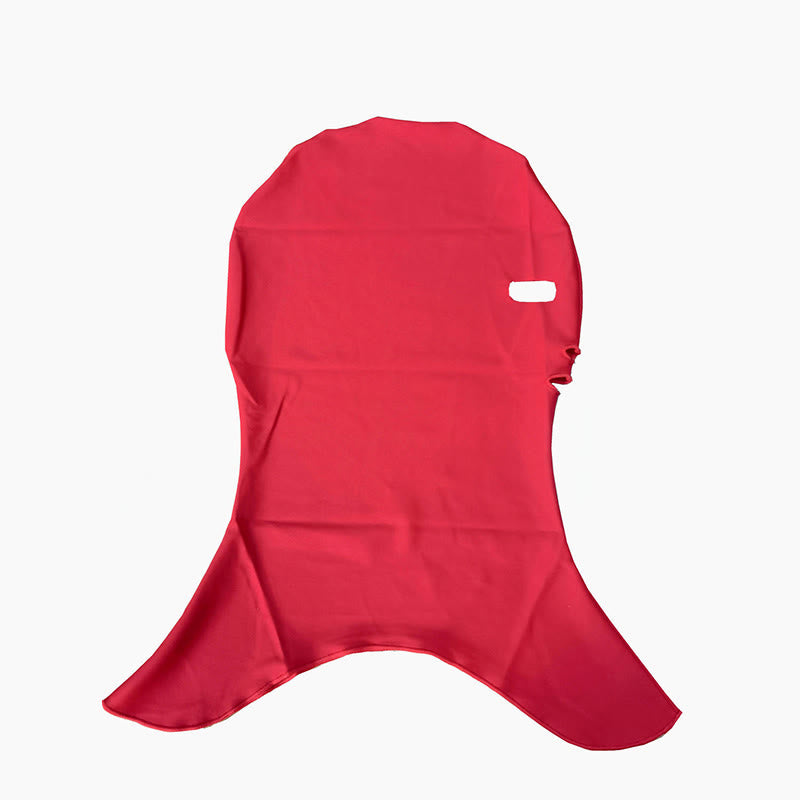 Solid Color Swim Sun Protection Facekini Mask - Red - One Size - image 13