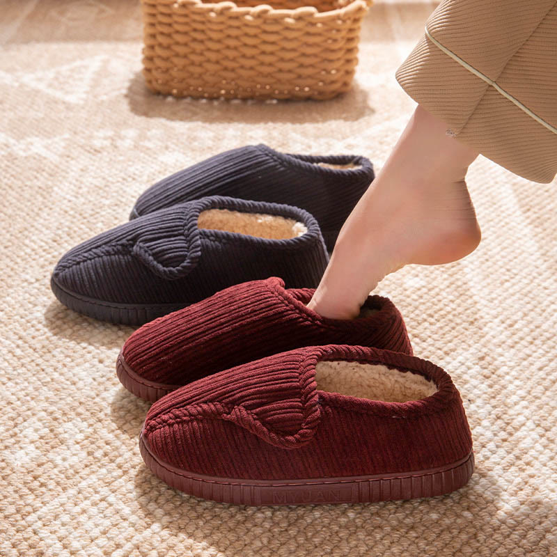 Plus Size Non-slip Warm Slippers - image 1