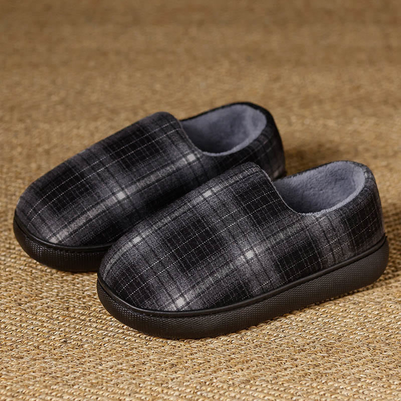 Plus Size Lattice Slippers - Black - EU47-48(12.5-13) - image 5