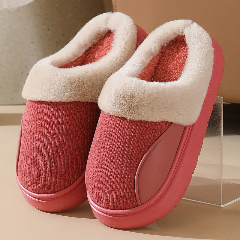 Plus Size Thick Soled Slippers - Rose - EU45-46(US11-12) - image 12