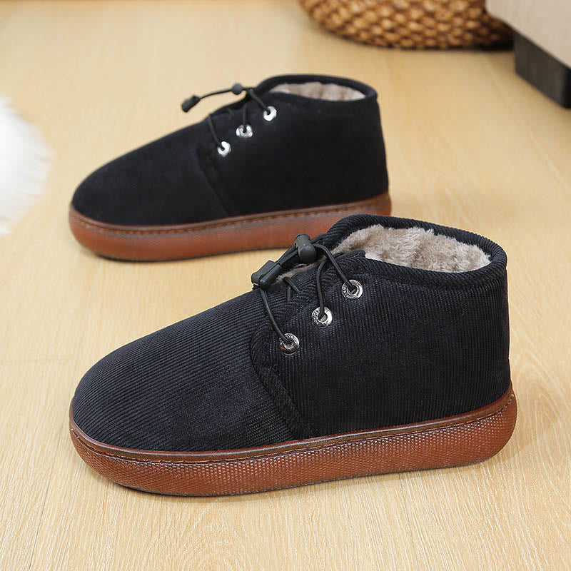 Plus Size Stay Warm Slippers - Black - EU46-47(US12-12.5) - image 15