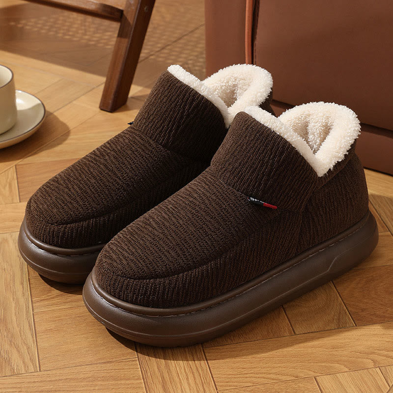 Plus Size Comfortable Warm Slippers - Brown - EU43-44(US9-10) - image 4