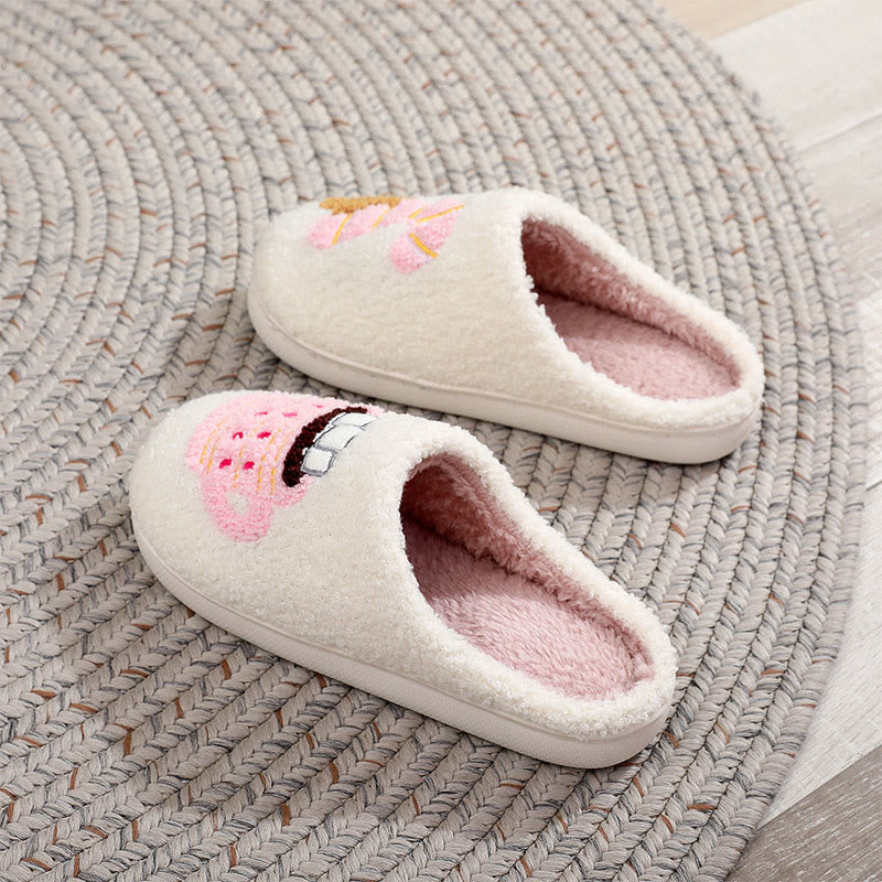 Plusock Plus Size Pink Gingerbread Man Candy Slippers - image 5