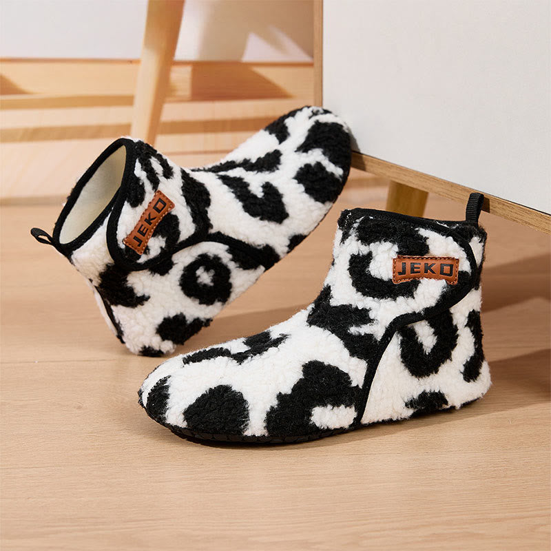 Plus Size Cute Cow Print Slippers - image 8
