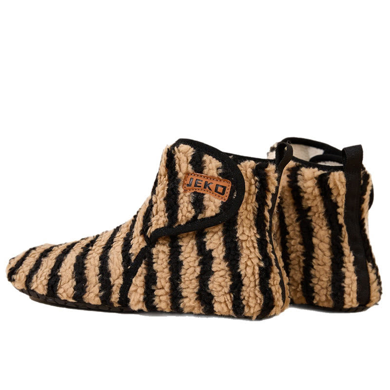 Plus Size Stripe Slippers - Brown - EU42-43(US8.5-9) - image 10