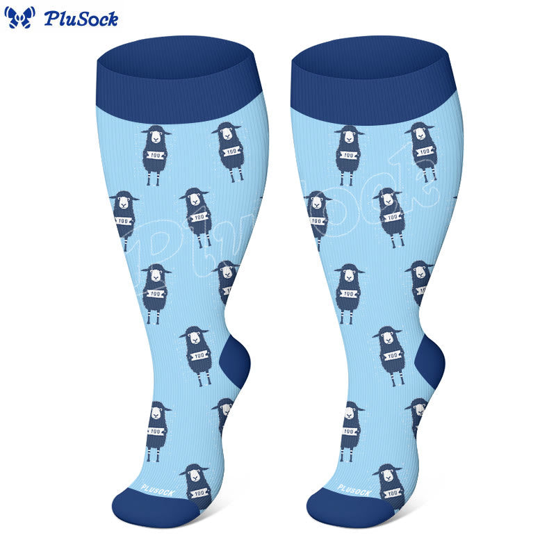 Plus Size Praise Jesus Compression Socks(3 Pairs) - image 7
