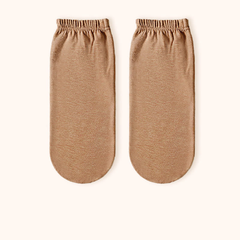 Plus Size Skin Friendly Bedtime Quarter Socks - Coffee - EU36-44(US3-10) - image 14