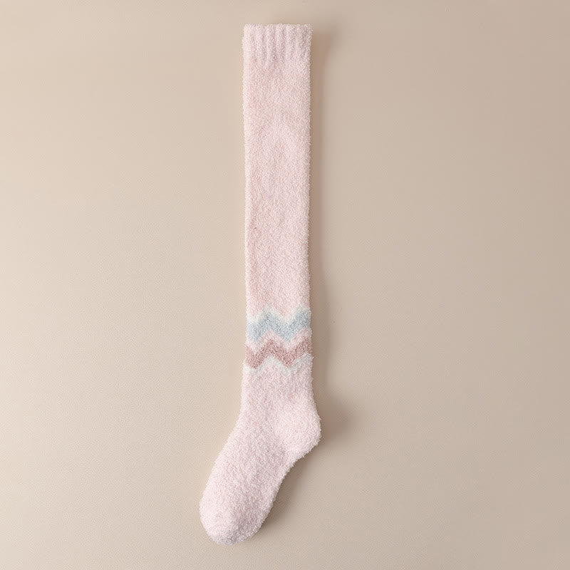 Knee High Cozy Sleep Socks(2 Pairs) - Pink - EU39-43(US6-9) - image 24