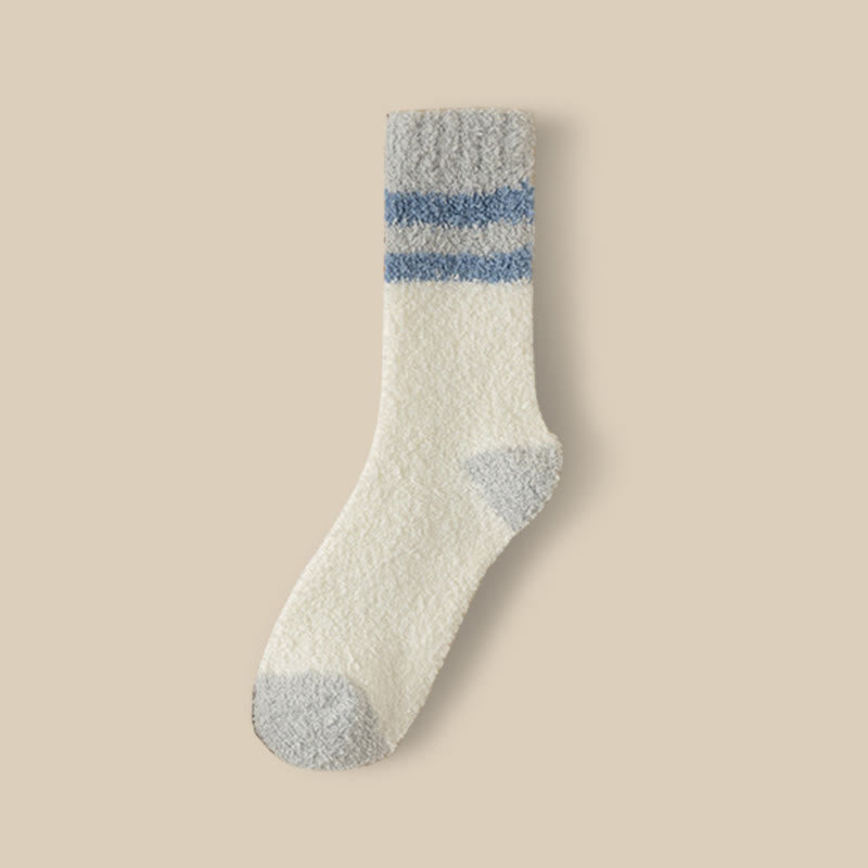 Fleece Winter Quarter Socks(7 Pairs) - White - EU39-44(US6-10) - image 17