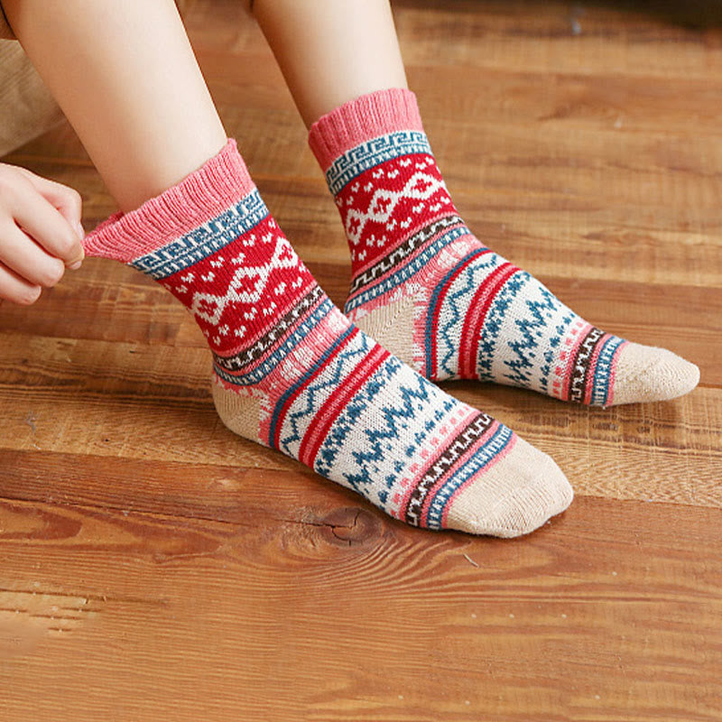 Retro Palette Quarter Socks(5 Pairs) - image 8