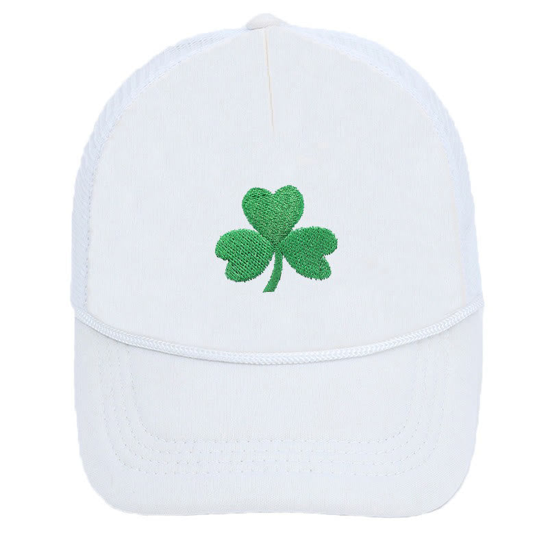 Plus Size Luck Festive Spirit Baseball Cap - White - One Size - image 0