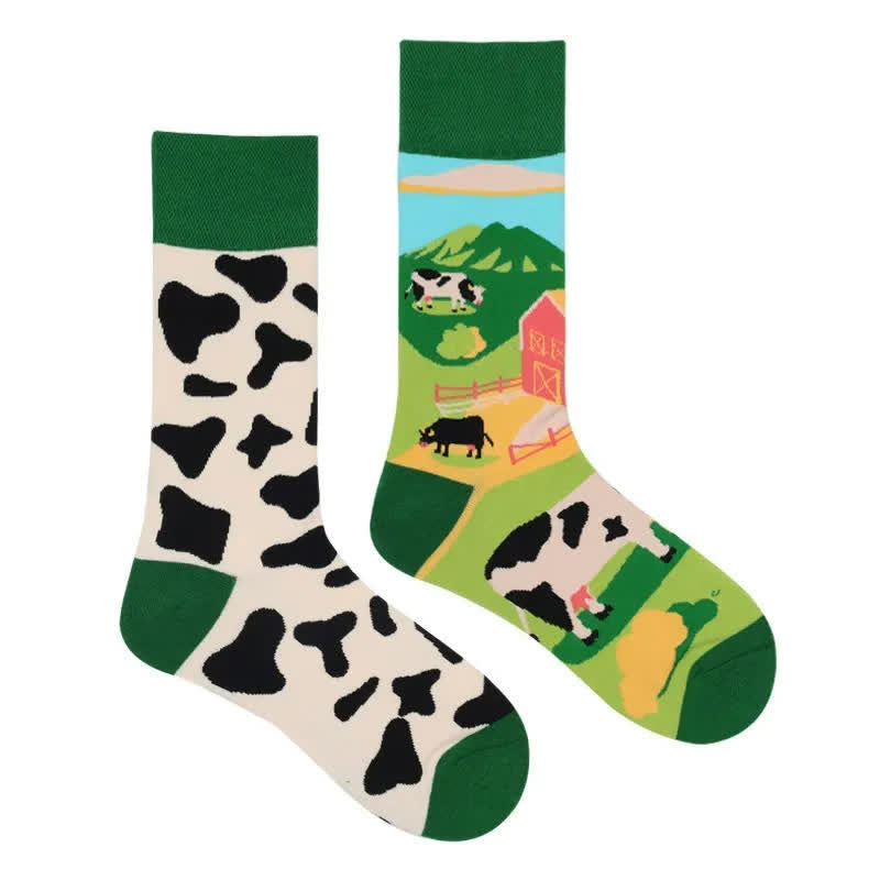 Cow Farm Quarter Socks - image 1