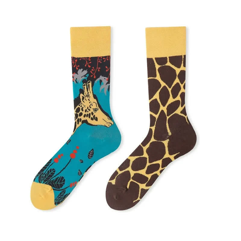 Playful Giraffe Quarter Socks - image 1