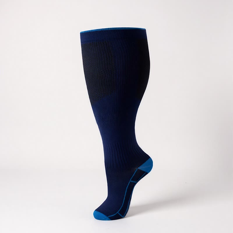 Plus Size Classic Solid Compression Socks - image 14