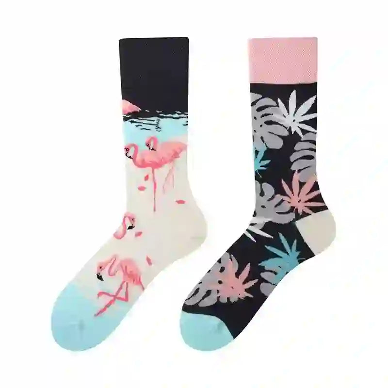 Flamingo Tropical Quarter Socks - image 1