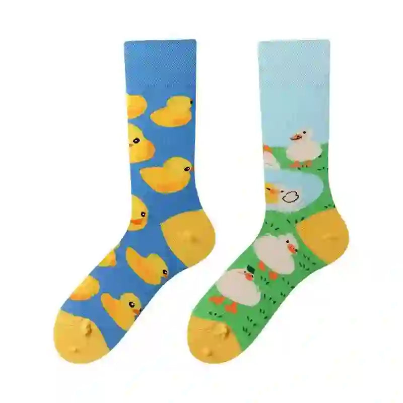 Cute Goose Duck Quarter Socks - image 1