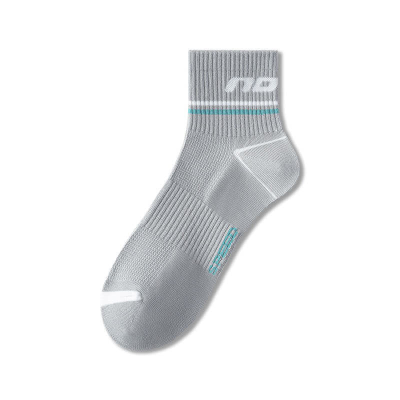 Sport Mesh Cushion Quarter Socks(5 Pairs) - Dark Grey - EU38-44(US5-10) - image 5
