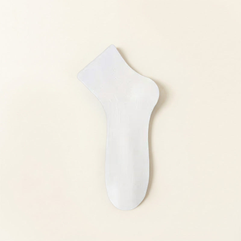 Sheer Mesh Ankle Socks(5 Pairs) - White - EU40-44(US7-10) - image 8