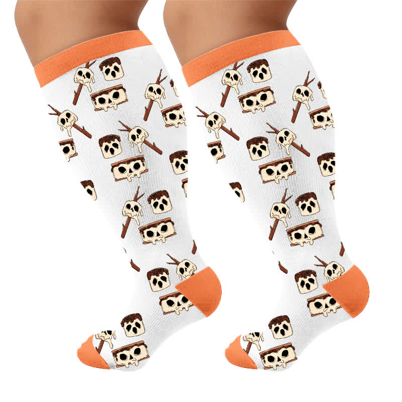 Plus Size Angel Ghost Heart Compression Socks - image 10