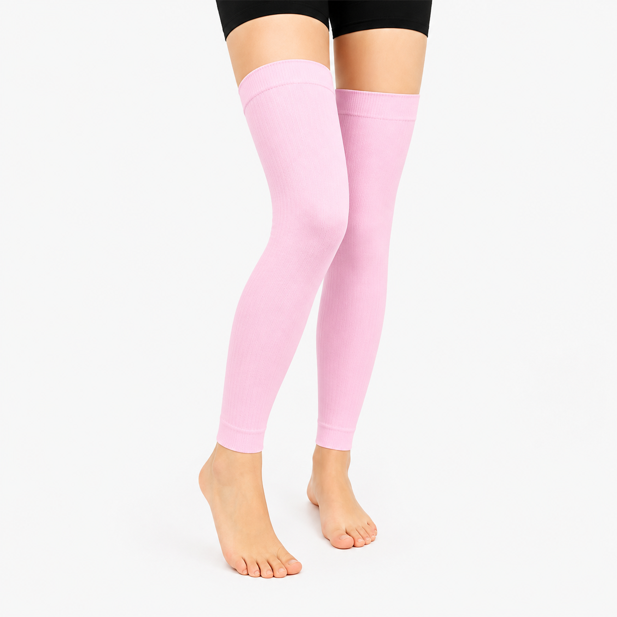 Pink Dots Series Thigh High Compression Sleeves(3 Pairs) - Light Pink - L/XL - image 3