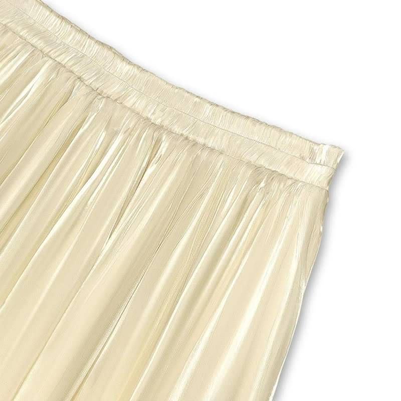 Plus Size Drawstring Top and Flowy Skirt Set - image 7