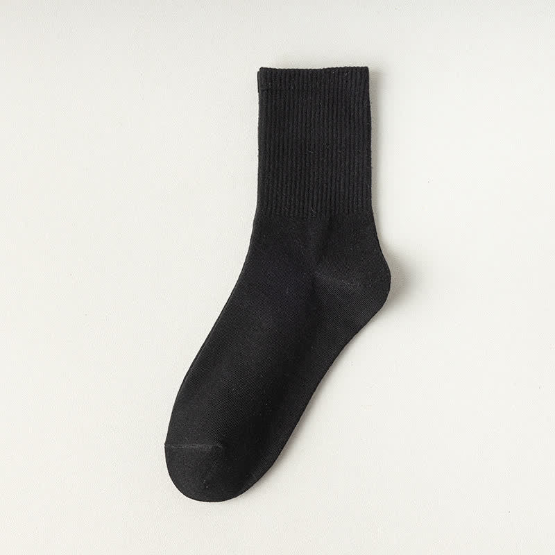 Comfy Cotton Quarter Socks(6 Pairs) - Black - EU39-43(US5-9) - image 12
