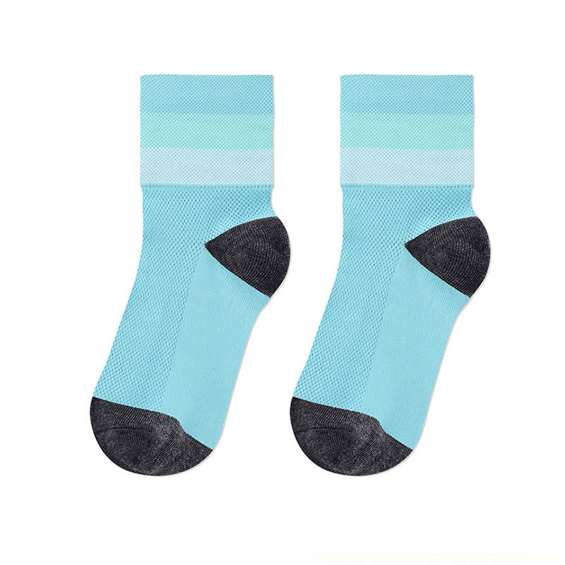 Candy Color Breathable Quarter Socks