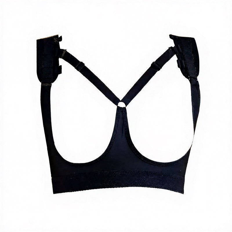 Adjustable Strap Support Bra Chest - Black - 2XL - image 8