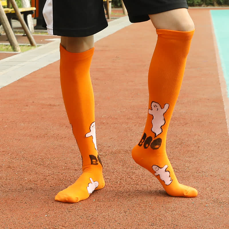 Halloween Holiday Soft Cotton Compression Socks(3 Pairs) - image 4