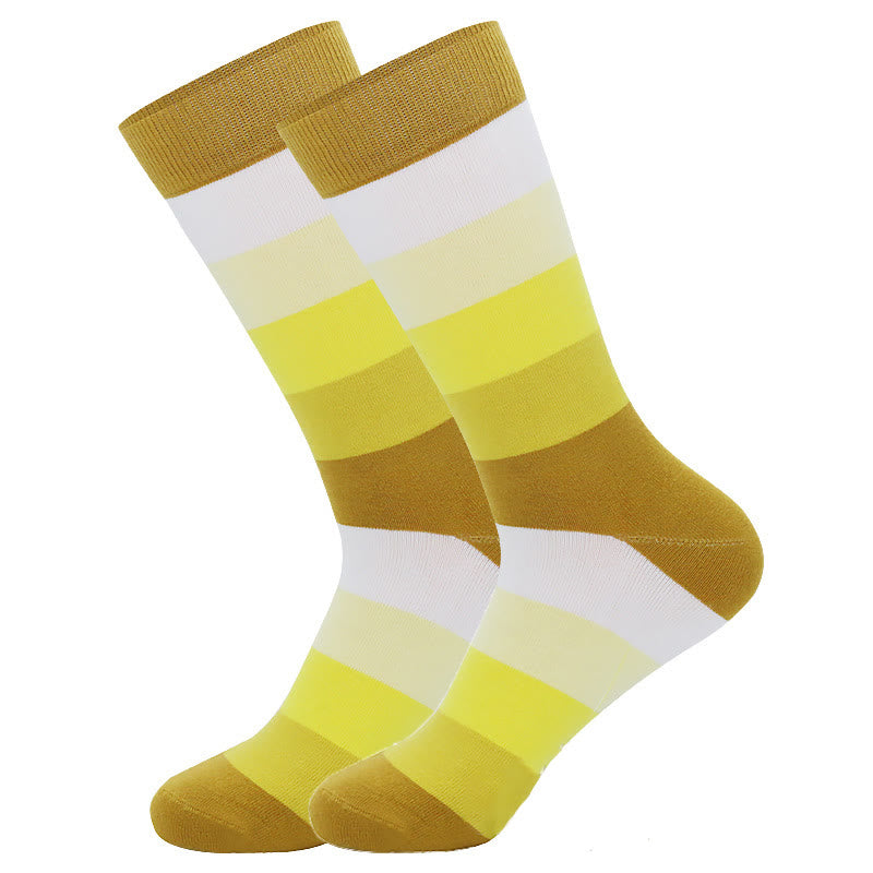 Bright Colorful Novelty Crew Socks(5 Pairs)