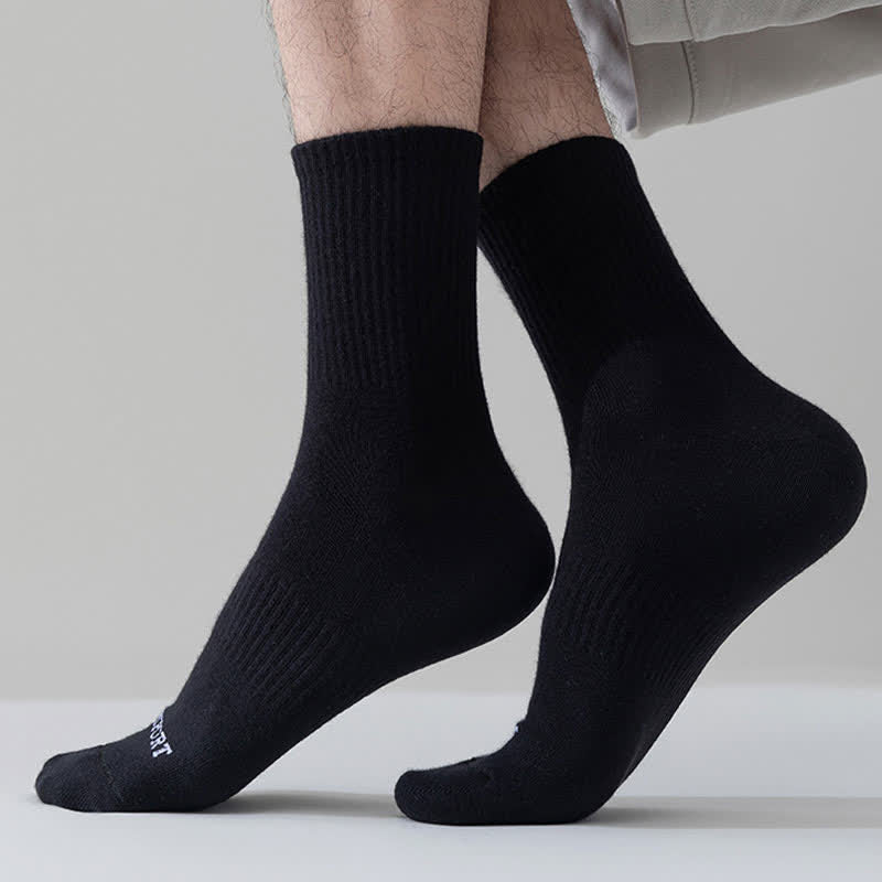 Plus Size Anti-odor Cotton Sport Quarter Socks(3 Pairs)