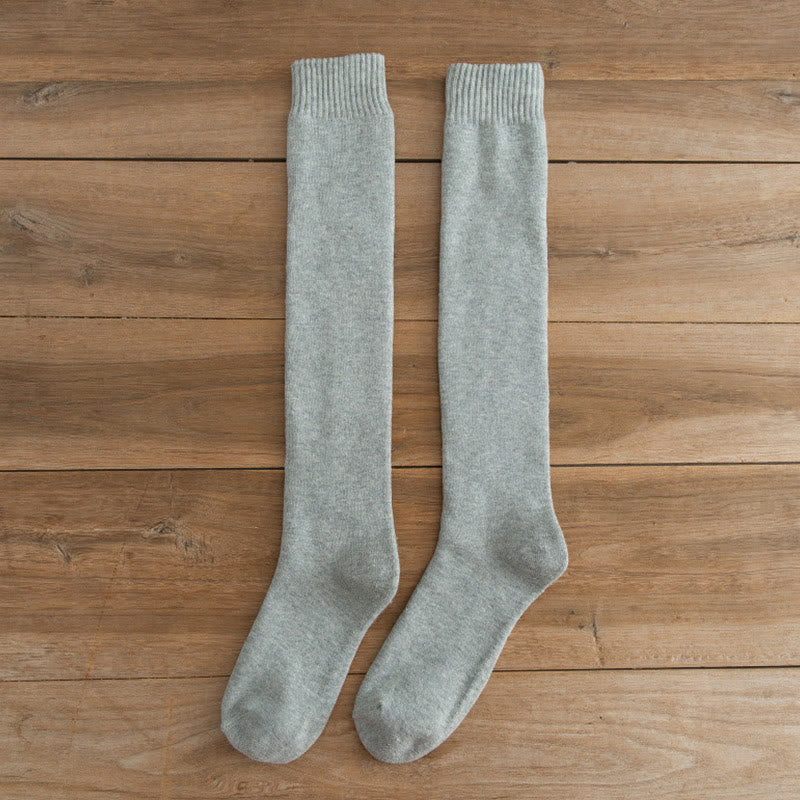 Plus Size Thickened Thermal Knee High Socks(5 Pairs)