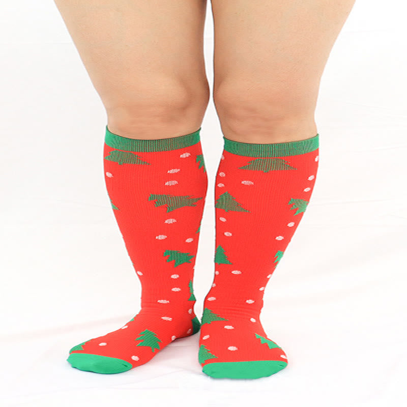 Christmas Sports Knee High Compression Socks(6 Pairs) - image 10