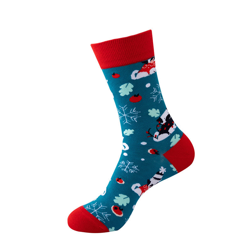 Plus Size Christmas Warm Cozy Crew Socks(5 Pairs) - image 2