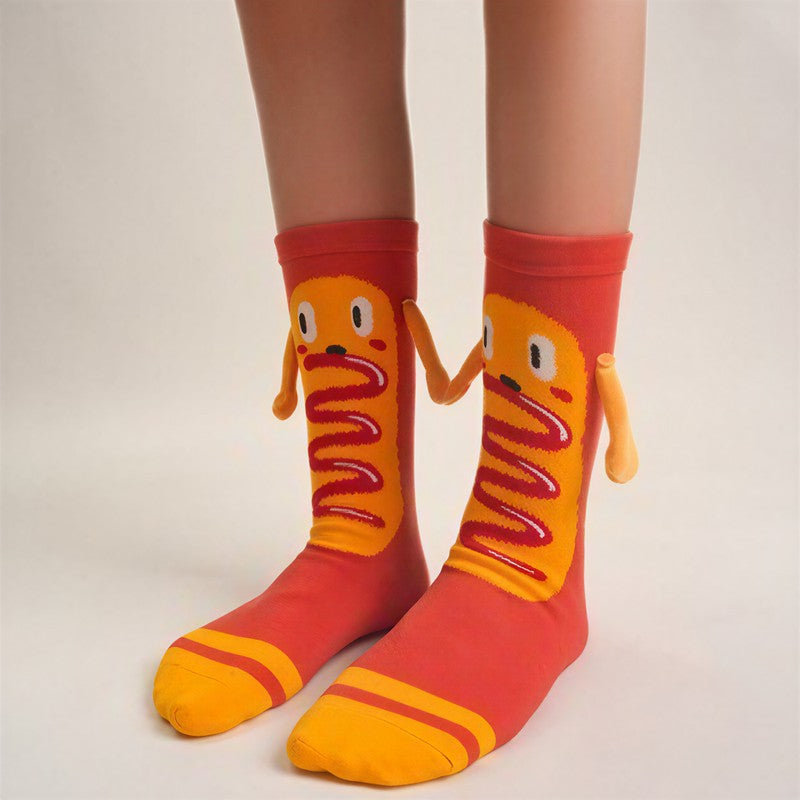 Playful Food Print Polycotton Quarter Socks(3 Pairs) - image 5