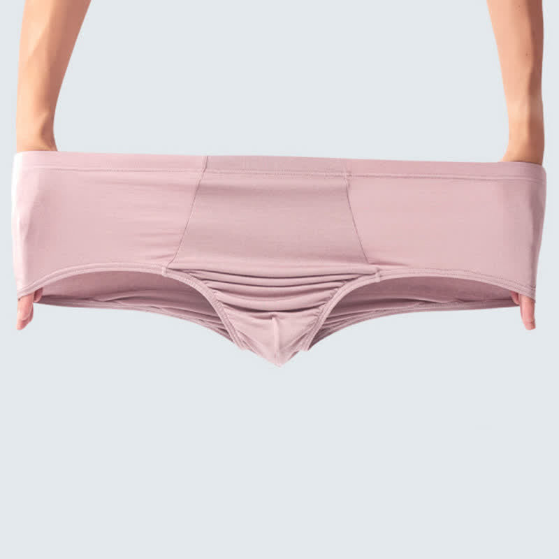Plus Size Simple High-Waisted Strentch Hip Briefs(2 Packs)