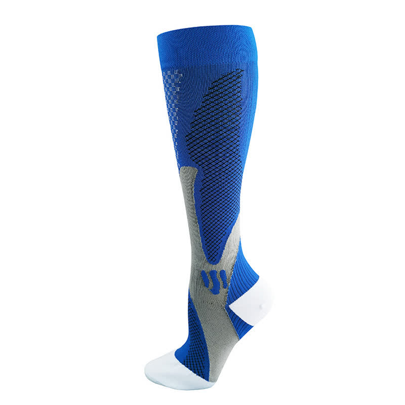 Colorful Stripe Compression Socks(3 Pairs) - image 7