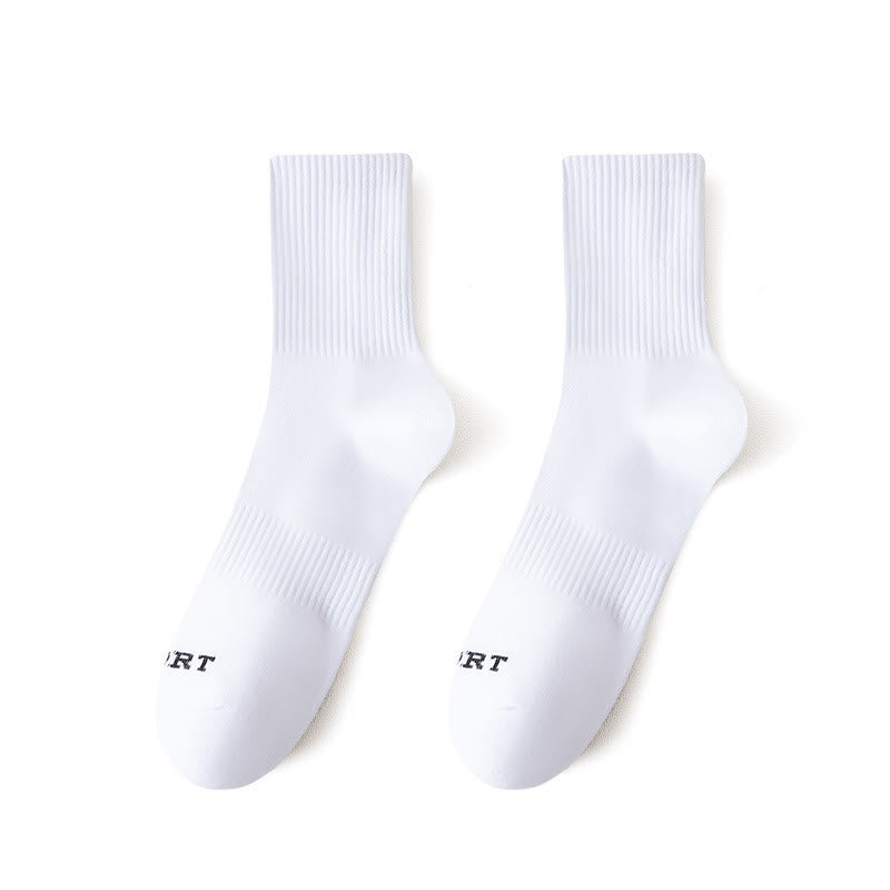Plus Size Anti-odor Cotton Sport Quarter Socks(3 Pairs)