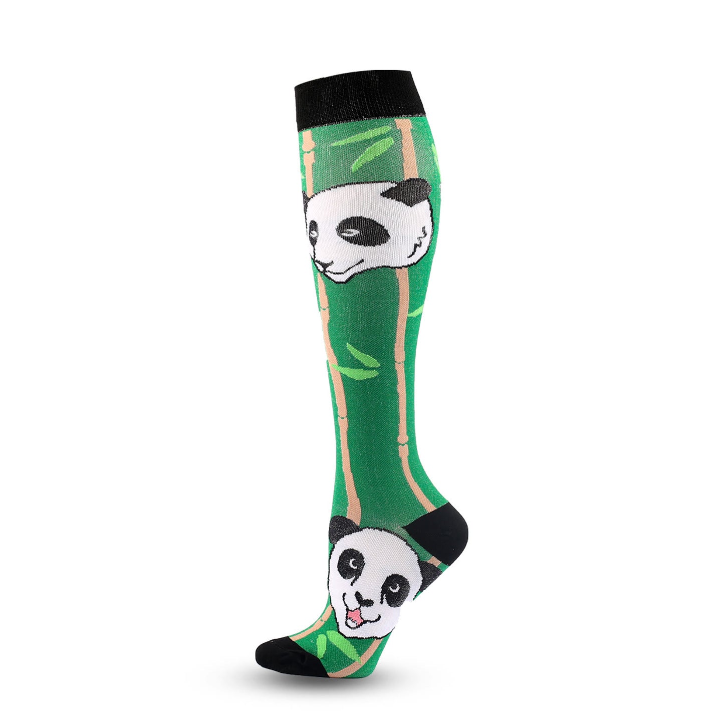 Cute Panda Pattern Compression Socks(6 Pairs) - image 3
