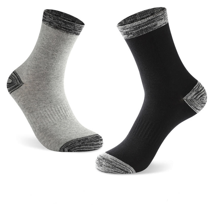 Plus Size Gray Edge Quarter Socks(3 Pairs)