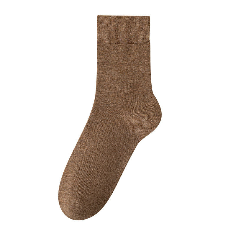 Plus Size Solid Color Breathable Quarter Socks(5 Pairs)